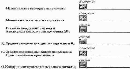 Емкостной фильтр на выходе выпрямителя